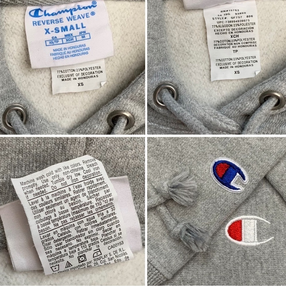 Champion C-Life Reverse Weave C Logo Pull-Over Hoodie Oxford Gray - Picture 12 of 16